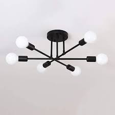 In stock find great deals our wide selection of ip44. Amazon Com Hsyile Lighting Ku300229 Modern Industrial Style Indoor Chandelier Flush Mount Ce Flush Mount Ceiling Lights Indoor Chandelier Modern Ceiling Light