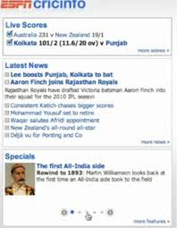 Now with push notifications for wickets and results. Espn Cricinfo Download