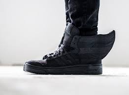 Mix & match this pants with other items to create an avatar that is unique to you! Asap Rocky X Jeremy Scott Adidas Wings 2 0 Black Flag Sneakernews Com