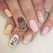 Image Result For Gelish Beauty And The Beast Colors Be Our Guest Beauty And The Beast Nails Disney Nails Gel Nails