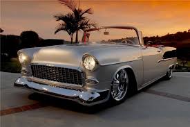 55 Bel Air Convertible Chevy Classic Cars Muscle