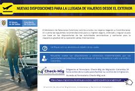 16 october at 08:52 ·. Nuevas Disposiciones En Colombia Para La Salida Y Llegada De Viajeros Hacia Y Desde El Exterior Consulado De Colombia En Berlin