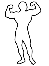 Captain america is fighting evil. Strong Person Outline Coloring Page Free Printable Coloring Pages For Kids