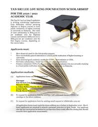 Level 29, ioi city tower two, lebuh irc, ioi resort city, 62502 putrajaya. Tan Sri Lee Loy Seng Foundation Scholarship