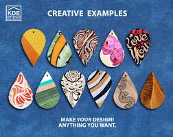 5 Pairs 46mm Wooden Earrings Blank Unfinished Wood Shape Etsy Wooden Earrings Wood Jewellery Wood Earrings