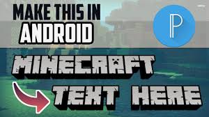 And in this video i am showing you how to set it up.first get only one of these apps (at leas. How To Make Minecraft Text Effect In Mobile Tutorial Youtube