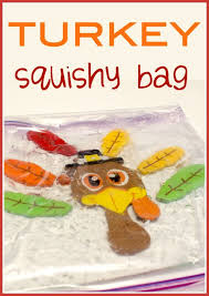 Make A Turkey Squishy Bag Sensory Activity Thanksgiving Activities Thanksgiving Preschool Thanksgiving Lessons