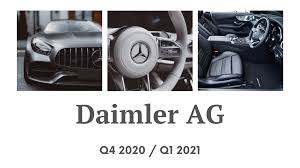 Daimler will probably phase out combustion engine cars before its internal target of 2039 thanks to increasing demand for the german carmaker's electric. Kurzanalyse Daimler Aktie Kroker Financial Markets Research