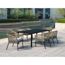 Standish 7pc Patio Dining Set Natural Gray Project 62 Patio Furniture Collection Patio Dining Chairs Outdoor Dining Chairs