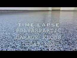 polyaspartic garage floor coating time
