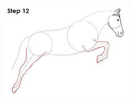 How To Draw A Horse Jumping Horse Sketch Horse Art Drawing Horse Drawings