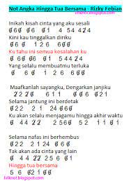 Not Angka Pianika Hingga Tua Bersama Rizky Febian