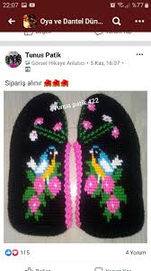 Filiz Teker Adli Kullanicinin Tunus Isi Patik Ornekleri Panosundaki Pin Tig Isi Orguler Orgu Tig Isleri