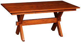 Trestle dining table bases dowelandburr. Up To 33 Off X Base Trestle Table Amish Outlet Store