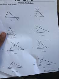 The exterior angle is equal to the sum of the two remote interior angles. What Is Angle Sum Of A Triangle