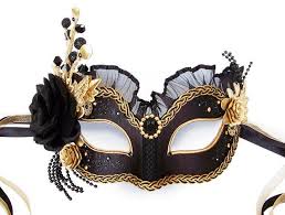 Black And Gold Masquerade Mask Black Gold Masquerade Mask With Various Accents Door Soffitta Gold Masquerade Mask Black Gold Jewelry Masquerade Mask