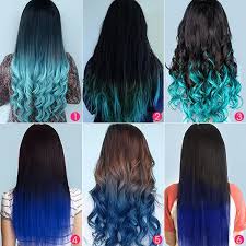 Red to dark blue long bob. Black Hair Blue Tips Hairstyles Vip