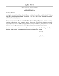 Try not to be negative during your search for jobs in hotel and hospitality. Best Crew Member Cover Letter Examples Livecareer