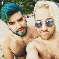 Outrageous Merman Hair Trends For Men Hair Merman Outrageous Trends Hair Color Crazy Mens Blue Hair Men Hair Color