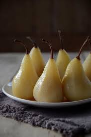 Pears Poached In Riesling And Vanilla From The Kitchen Food Fruit Recipes Eat Dessert