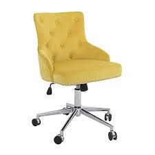 Best place to shop online for quality home furniture for less. Dmf Furniture Home Office Chair With High Back Modern Design Tufted Velvet Desk Task Chair With Arms In Study Bedroom Yellow Pricepulse