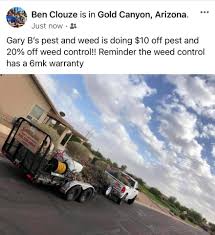 Choose us for skilled pest control in gold canyon, az and the surrounding east valley. Gary B S Pest And Weed Control Home Facebook