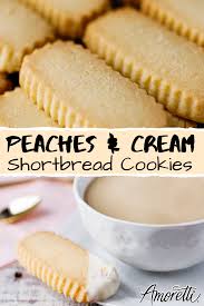 Peaches Cream Shortbread Recipes Favorite Cookies Coffee Recipes
