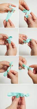 So i sat down and brainstormed my own way. Learn How To Make Elastic Hair Tie Favors Hair Ties Diy Elastic Hair Ties Diy Diy Elastic