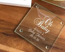 Baby Shower Coasters Etsy