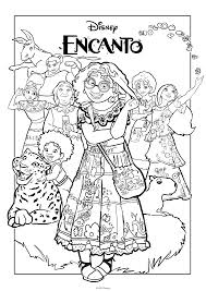 free printable disney encanto coloring pages lola lambchops