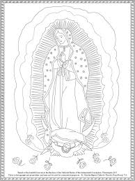 Free Our Lady Of Guadalupe Coloring Page From St John The Baptist Dibujos Imagenes Religiosas Virgen De Guadalupe