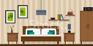 The entire wall could have one particular theme or the headboard space could have some. Children Bedroom Interior Children Room Vector Illustration Clipart Image