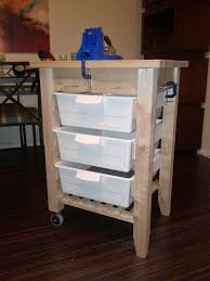 Portable Workbench Ikea Hackers Portable Workbench Kitchen Storage Bench Ikea Hackers