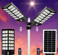Outdoor Commercial 3000W LED Solar Street Light IP67 Dusk-to-Dawn Road  Lamp+Pole
