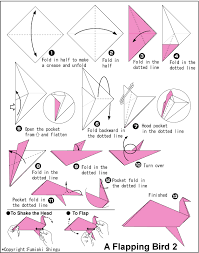 Origami Flapping Bird Origami Bird Origami Flapping Bird Origami Instructions