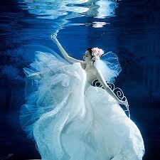 Under Sea Wedding Wedding Dress Underwater Photoshoot Underwater Photography Wedding