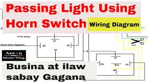 Wiring diagram / program chart. Passing Light Using Horn Switch Diagram I Busina At Ilaw Sabay Gagana Youtube