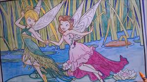 I'm coloring using crayola classic and crayola assorted broadline markers on the crayola color by number disney princess giant coloring book. Crayola Crayons And Crayola Disney Giant Colouring Pages Fairies With Tinkerbell And Rosetta Youtube