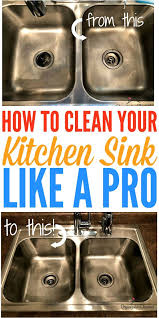 how to clean your kitchen sink like a