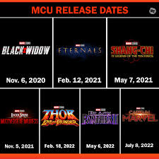 But delays keep coming as james bond, ghostbusters and morbius have been pushed back yet again. Updated Marvel Phase 4 Release Dates For 2020 2021 2022
