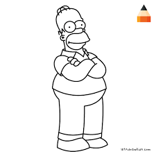 Homer drawing resources are for free download on yawd. How To Draw Homer Simpson Step By Step