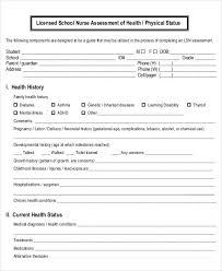 Free 18 Sample Nursing Assessment Forms In Pdf Ms Word