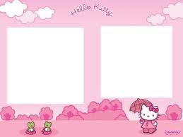 Lihat ide lainnya tentang bingkai foto, bingkai, undangan. Photo Montage 2 Photos Hello Kitty Pixiz
