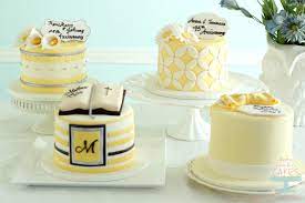 What you need to do is just balance the two colors. Yellow And Silver Cakes