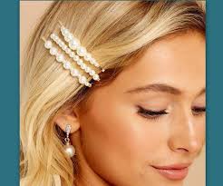 Bridal Pearl Hair Accessories Set Pearl Bobby Pin Pearl Snap Clip Set  Bridal Hair Accessories Bridesmaids Proposal Flower Girl Wedding Set