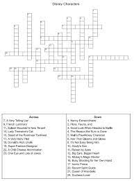 The best crossword puzzle maker online: Disney Crossword 3 Allears Net