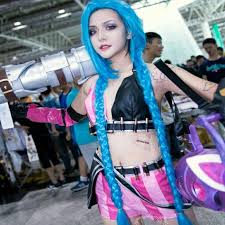 Us 39 99 New Jinx Cosplay Lol Game Pink Pu Full Set Costume With Sock Not Including Bullets In Game Costumes From Novelty Special Use On