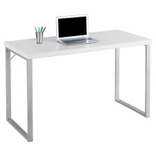 Looking to redesign your home office or upgrade your seating situation at work? Contemporary Silver Metal Computer Desk White Everyroom Target