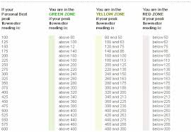 Peak Flow Meter Zone Chart Www Bedowntowndaytona Com