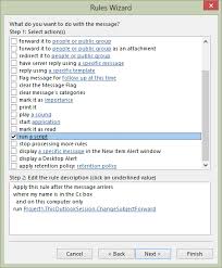 Check spelling or type a new query. Outlook S Rules And Alerts Run A Script